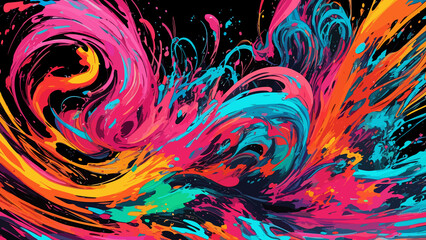 Photo smears splash art wave effect background. Can be use as web banner, desktop wallpaper.
