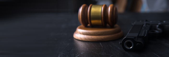 gavel and gun