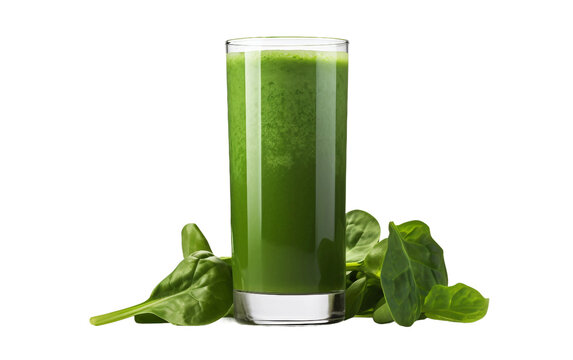 Vibrant Greens in a Glass Smoothie Delight