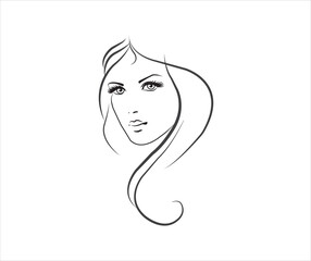 This is very nice Girl face vector pencil design.