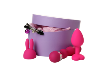 PNG, toys for adults in the Christmas table, isolated on white background.