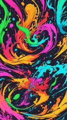 Illustration. Smears splash art motion effect background. Can use as smart phone wallpaper, print design.
