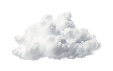 Cloud on White Transparent Background, PNG format