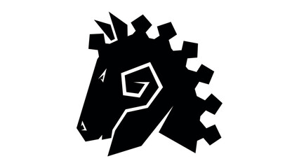 illustration, logo, horse vector, greece, sparta, roman