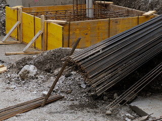 construction site materials stocks detail