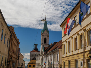 Fototapeta na wymiar old town Zagreb Croatia architecture city town
