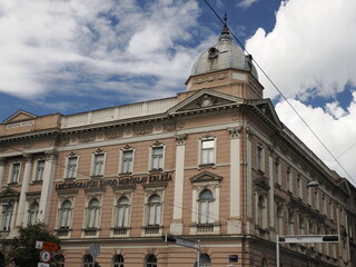 Fototapeta premium Miroslav Krleza Institute of Lexicography Leksikografski zavod Miroslav Krleza Zagreb Croatia architecture city town