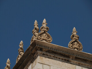 Fototapeta na wymiar detail of old building in Dubrovnik - Croatia medieval town