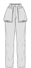 drawing,illustration,vector,pants tecnicals,trouser,tight,leggings,cargo pant,jean,set pants,knitwear,young women,capsule,joggers,clothing,clothes,sateen pant,woven pants,catwalk,joggers,ruffle flare,