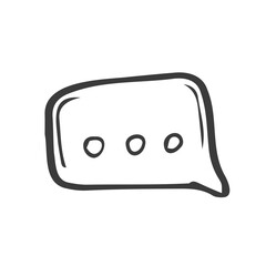 Naklejka premium Speach bubble icon. Vector flat illustration