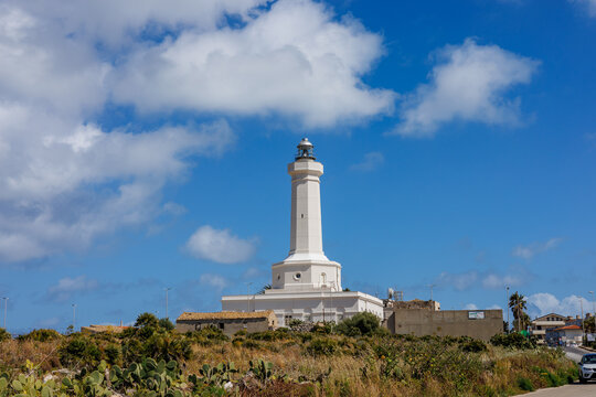 Portopalo lighthouse on the southeast of the island of Sicily