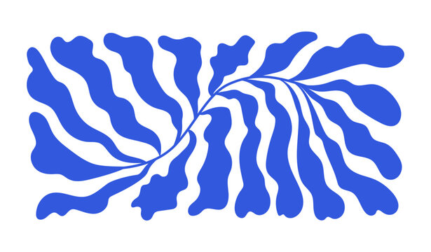 Vector illustration in simple Matisse naive and hippie groovy style, flowers and plants, floral botanic hand drawn design templates, frames and modern art prints, posters and placards