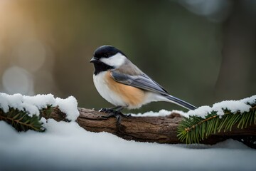 Naklejka premium great spotted woodpecker on a branch