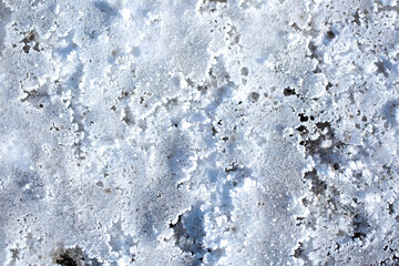 Frost. Beautiful snow patterns and for close-up as a background
