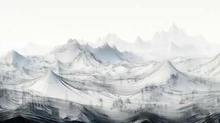 tech wireframe landscape topographic illustration 3d abstract, mountain grid, topography earth tech wireframe landscape topographic