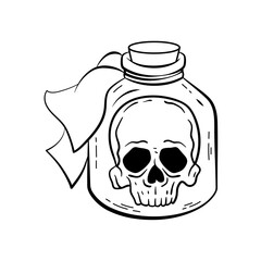 Halloween svg file, Skull vector, Skull svg file, Skull svg, halloween cut files, witchy cut files, Skull clip art, skull in the jar svg