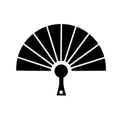 hand fan icon vector with flat design