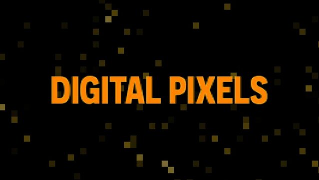 Digital Pixel Pixelated Title Intro Template