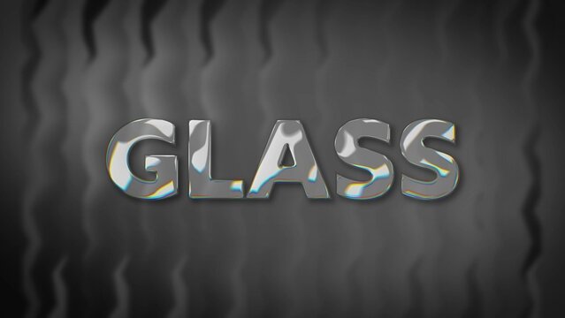 Glass Transparent Reflective Title Intro Template