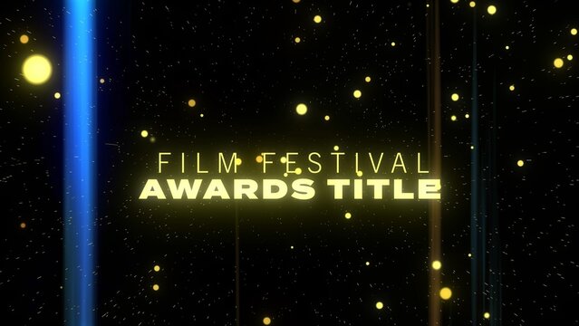 Golden Film Festival Awards Title Template