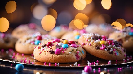 Yuletide Delights: Colorful Christmas Bakery Treats and Festive Sweets in 8K created with generative ai technology