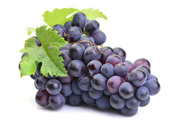 Grapes on a white background