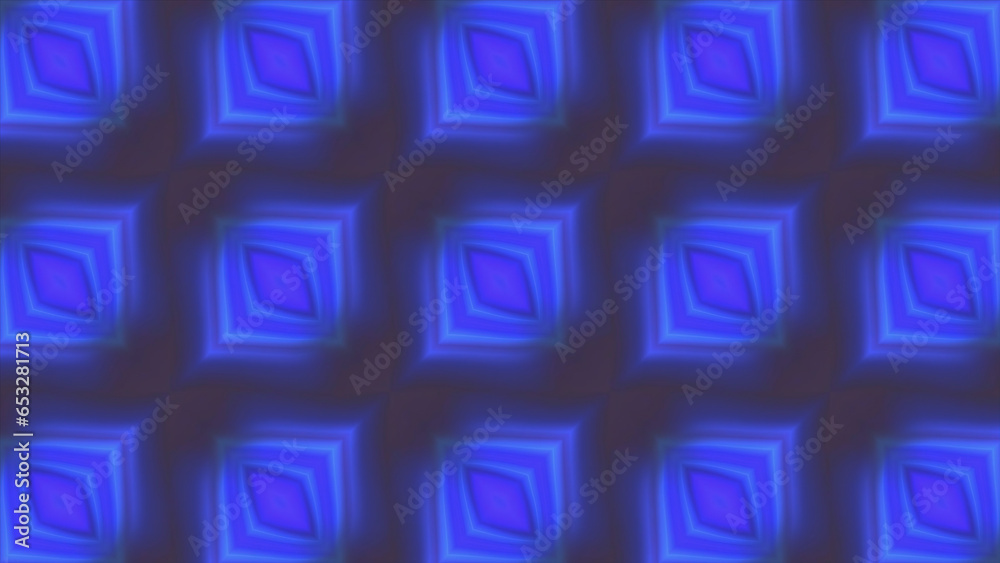 Poster repeating pattern with diamonds and blinks. motion. diamond-shaped pattern in kaleidoscopic style wi
