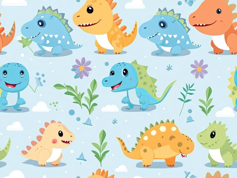 cute dinosaur pattern