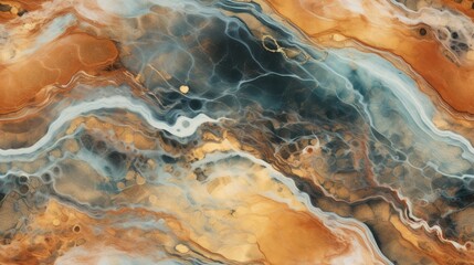 abstract marble texture agate gold orange black, ai