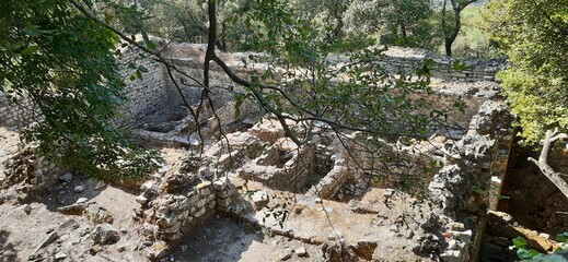 Rovine archeologiche di Butrinti, Albania, patrimonio unesco - obrazy, fototapety, plakaty