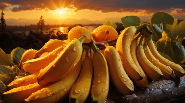 a bunch of bananas generated by AI