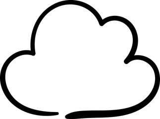 hand drawn cloud illustration vector elements