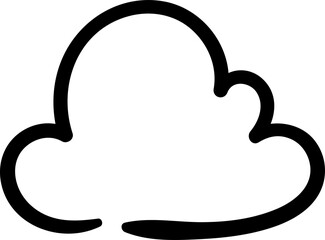 hand drawn cloud illustration vector elements