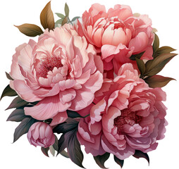 Peony transparent background PNG clipart