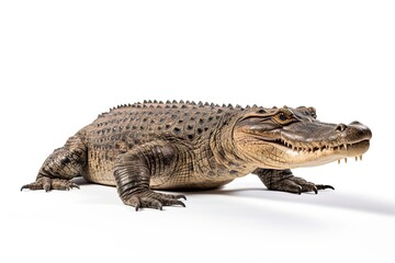 Fototapeta premium Crocodile isolated on white background
