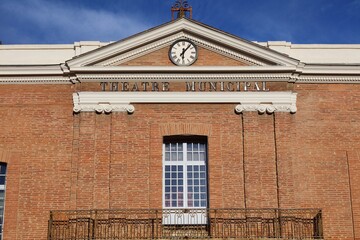Municipal Theatre, Perpignan - obrazy, fototapety, plakaty