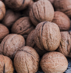 Beautiful close-up of a walnut