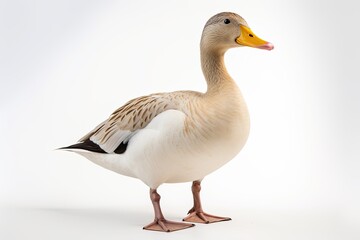 Duck isolated on white background 