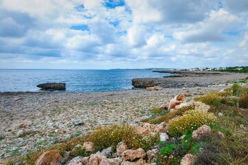 Aigua Dolca Point in Menorca, Spain. - 653294559