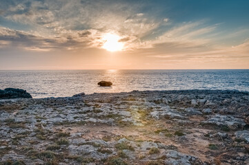 Aigua Dolca Point in Menorca, Spain. - 653294583