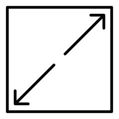 full screen icon. vector isolated on white background. simple and modern design