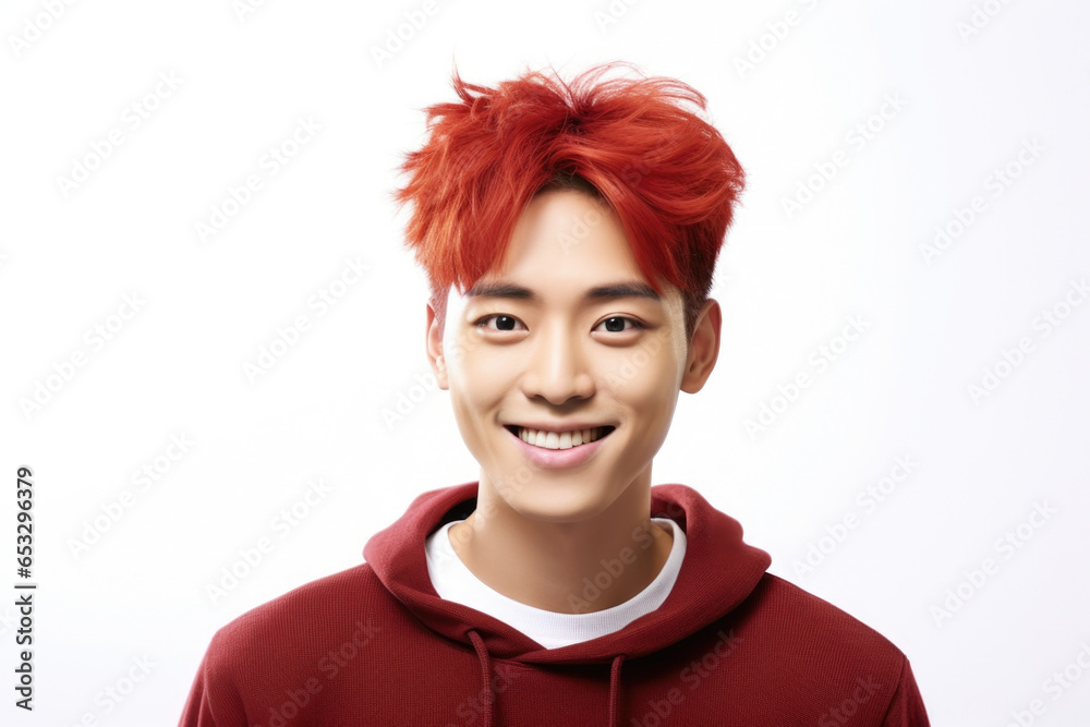 Aufkleber a picture of a man with red hair wearing a hoodie. this versatile image can be used for various them