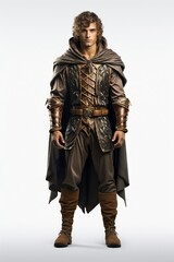 Fototapeta premium Fantasy male on white background