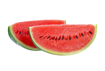 Sliced ripe watermelon transparent png