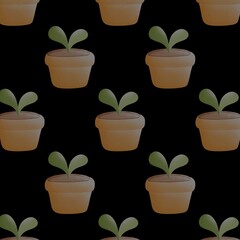 the plant pot pattern background is available in a variety of colors