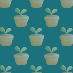 the plant pot pattern background is available in a variety of colors