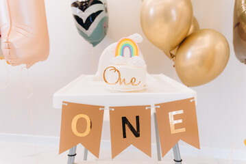 birthday cake and candles