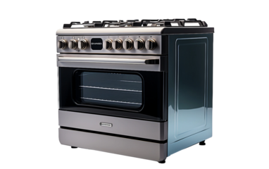 Modern Cooking Hub: The Stove Isolated on Transparent Background PNG. Generative AI