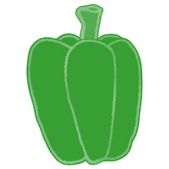 Illustration of sweet pepper drawing