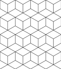 Black line vintage herringbone wooden floor. Seamless pattern. Parquet. Vector. Coloring page